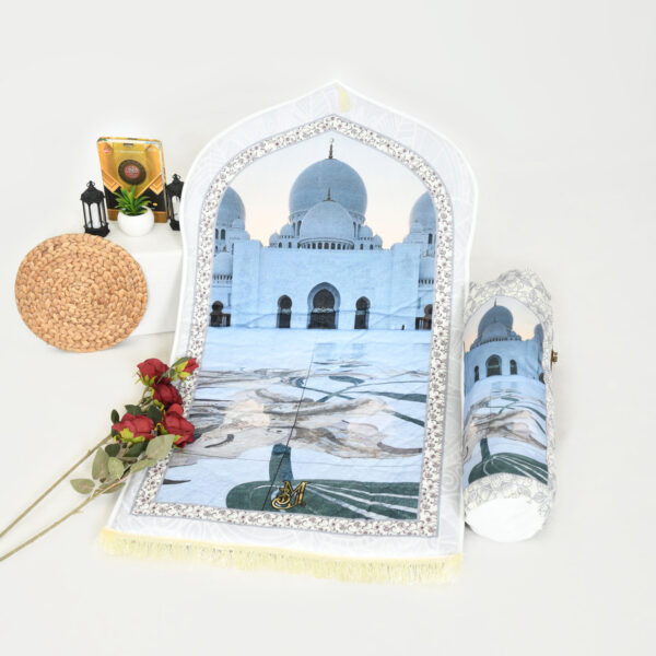 Sajadah Threem 3D White Mosque - Image 3