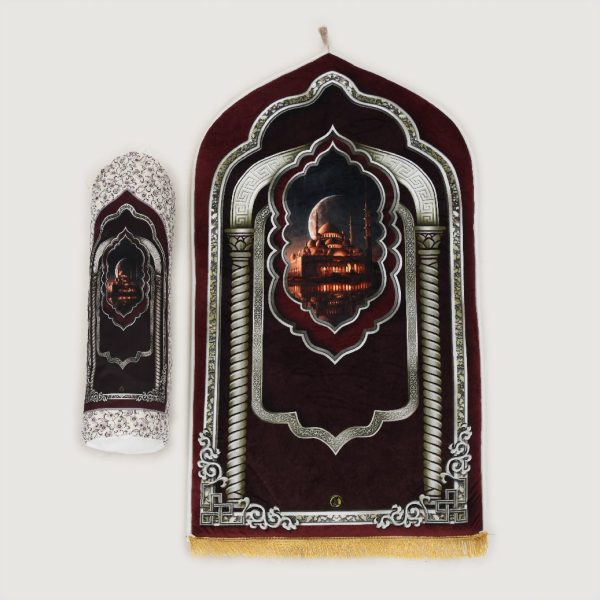 Sajadah Threem Jumbo Royal Maroon