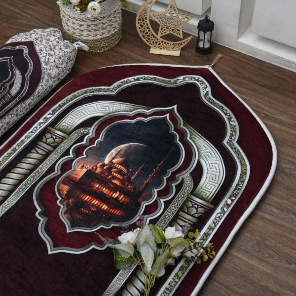 Sajadah Threem Jumbo Royal Maroon